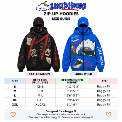 Legends Zip-Up Mask Hoodie